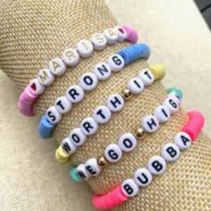 Custom Family Cay Bead Bracelets
